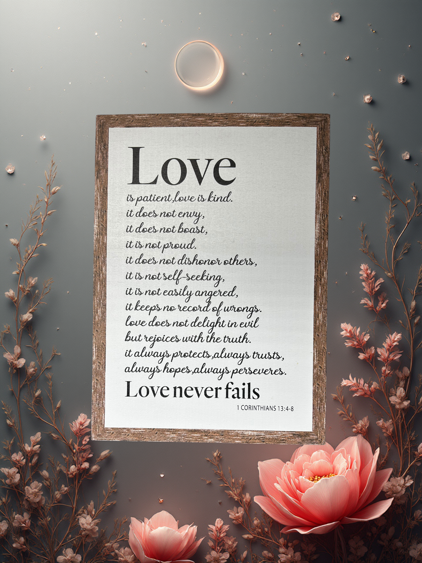 Love Never Fails Sign