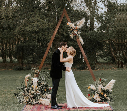 Wooden Triangle Arch Rental