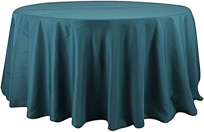 Peacock Teal Round Tablecloths